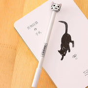 Cartoon Cheese Cat Gel Pen Emoticon Cat Water-Based Pen Middle School Student Pen