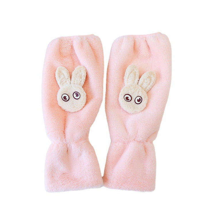 Long Two-in-one Sleeve Plush Hand Guard Kids Oversleeves