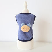 Fashion Plaid Animal Head Milk Dog Clothing