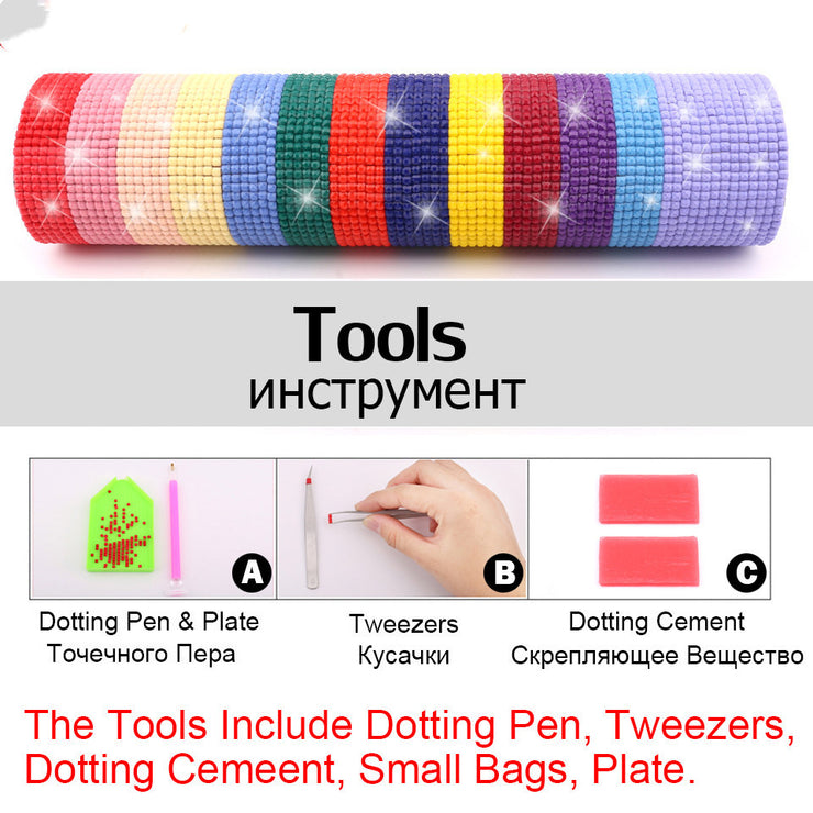 Living Room Decoration Painting Round Square Diamond