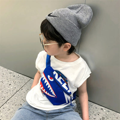 Little Shark Children's Handsome Fashion Trending Chest Bag