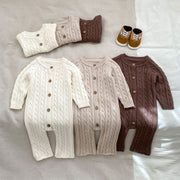 Handmade Twist Baby Jumpsuit Knitted