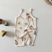 Baby Jumpsuit Class A Waffle Baby Going Out Clothes