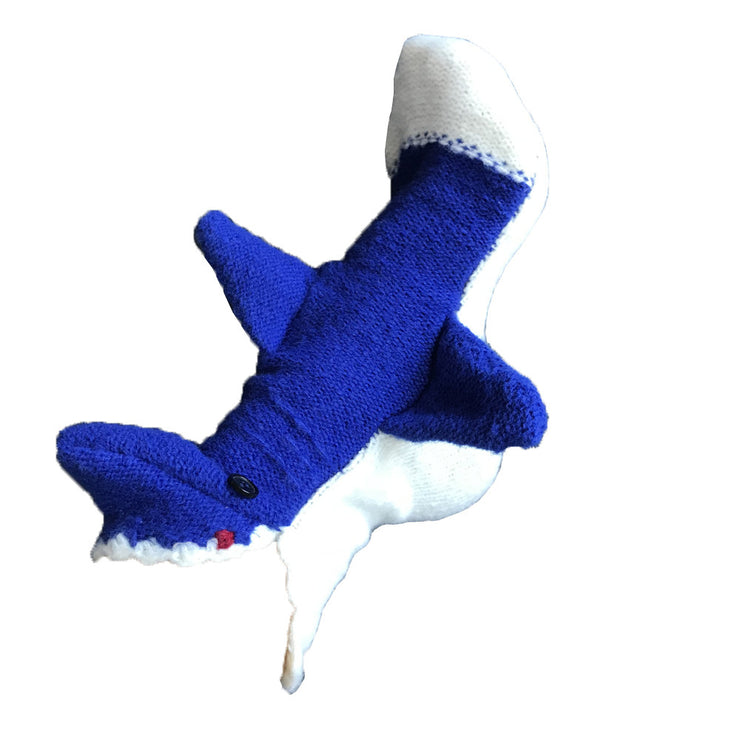Christmas Knitted Socks Blue Cartoon Room Socks