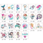 Environmentally Friendly Waterproof Cute Mermaid Children's Cartoon Birthday Party Tattoo Stickers