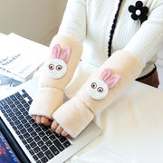 Long Two-in-one Sleeve Plush Hand Guard Kids Oversleeves