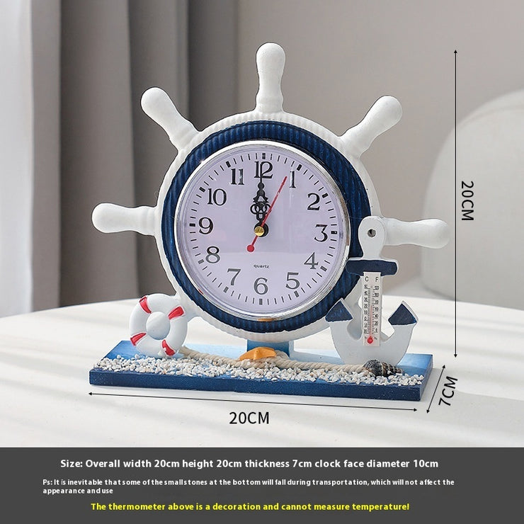 Bedroom Decoration Living Room Wooden Clock Ornaments