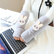Long Two-in-one Sleeve Plush Hand Guard Kids Oversleeves