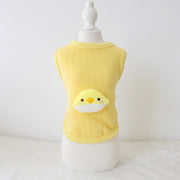 Fashion Plaid Animal Head Milk Dog Clothing