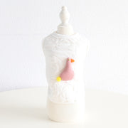 Fashion Plaid Animal Head Milk Dog Clothing