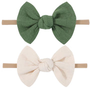 Soft Headbands Baby Girls Nylon Headband With Hair Bow Hairbands Hair Accessories For Newborn Infant Toddler Kids