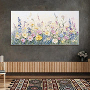 Handmade Oil Painting Canvas Wall Art Decoration 3D Palette Knife Flowers For Home Living Room Decor Rolled Frameless Unstretched Painting