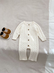 Handmade Twist Baby Jumpsuit Knitted