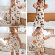 Baby Jumpsuit Class A Waffle Baby Going Out Clothes