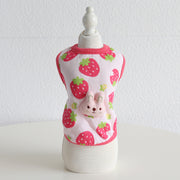 Fashion Plaid Animal Head Milk Dog Clothing