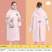 Children's Raincoat Girls Boys Primary School Students School Belt Schoolbag Seat Middle And Big Children Full Body Poncho
